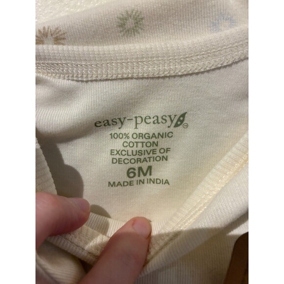 NWT Easy Peasy Cream Bodysuit & Leggings Outfit - 6M - Picture 3 of 3